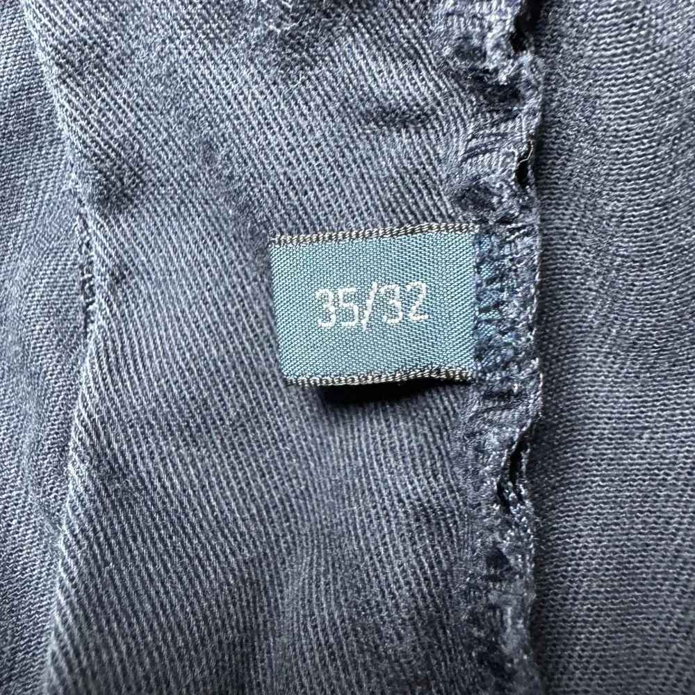 Polo Ralph Lauren Mens Chino Pants Blue Cotton Pleated Size 35x32‎ Preppy